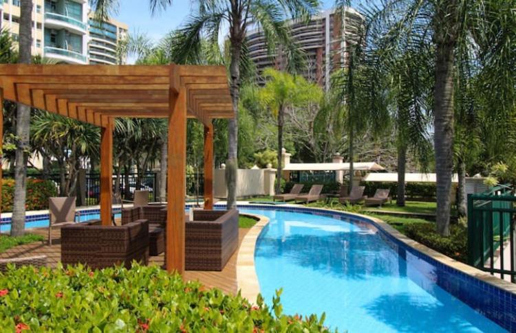 Flat Com Vista Panoramica -15- Na Barra Da Tijuca - Estacionamento Gratuito - Frigobar - Ar Condicionado - Piscina - Academia - Balsa Para Praia Gratis - Varanda - Vista Parcial Mar E Lagoa Ріо-де-Жанейро Екстер'єр фото
